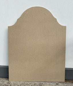 Doonbeg 3ft (92 x 120cm) Bespoke Headboard. Fab: Plain Beige. Supplied with Wood Struts as instructed by customer.