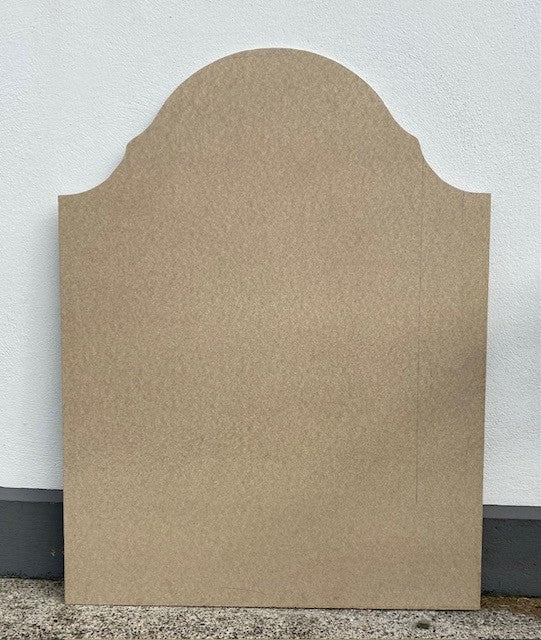 Doonbeg 3ft (92 x 120cm) Bespoke Headboard. Fab: Plain Beige. Supplied with Wood Struts as instructed by customer.