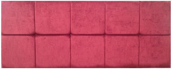 5ft Headboard - Wine Velvet