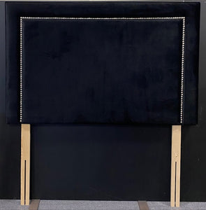 5ft x 38" Headboard - Black Velvet